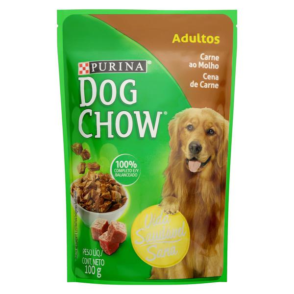RACAO DOG CHOW CARNE AO MOLHO 100G 
