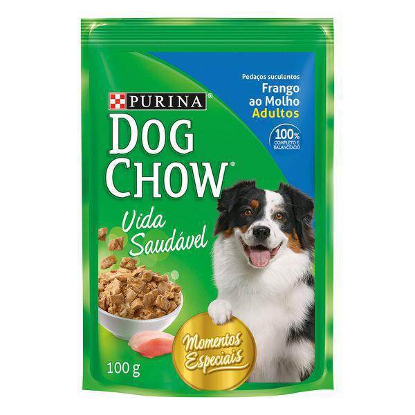 RACAO DOG CHOW FRANGO AO MOLHO 100G 