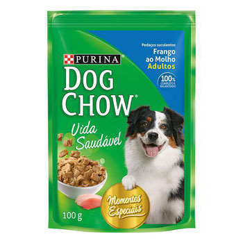 RACAO DOG CHOW FRANGO AO MOLHO 100G 