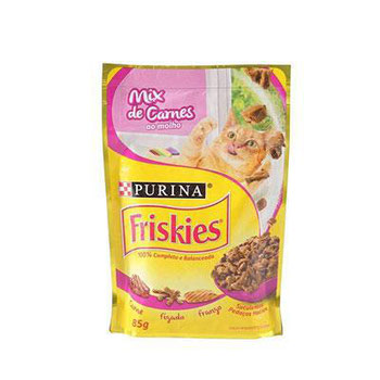 RACAO FRISKIES CARNE AO MOLHO 85G