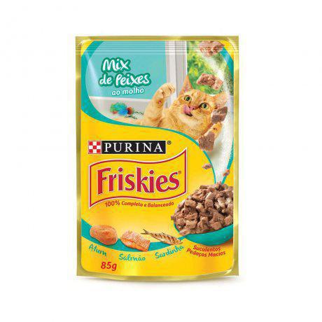 Friskies Mix De Peixes Ao Molho 85gr