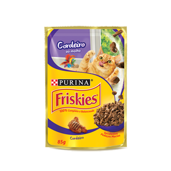 Ração Para Gatos Friskies Cordeiro Ao Molho 85gr