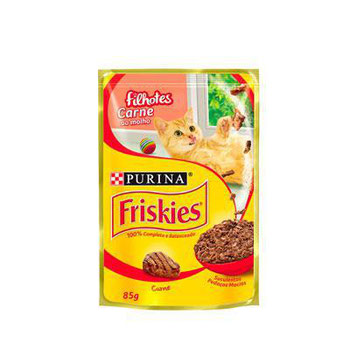 Racao Friskies Filhotes Carne  Ao Molho 85gr
