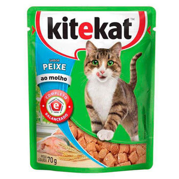 RACAO KITEKAT PEIXE AO MOLHO SCH 70G