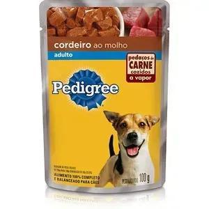 Alimento para Cães Adultos Pedigree de Cordeiro ao Molho Sachê 100 g