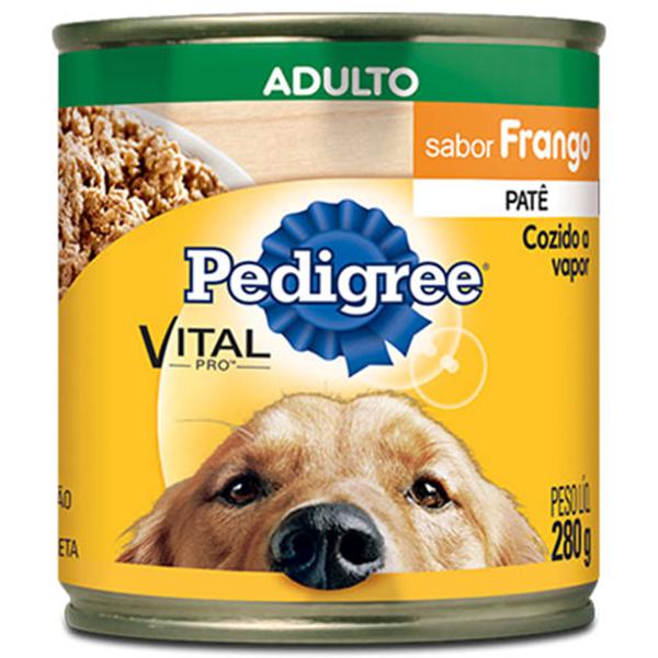 RACAO PEDIGREE FILHOTES CARNE/FRANGO LATA 280G