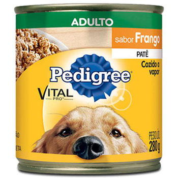 RACAO PEDIGREE FILHOTES CARNE/FRANGO LATA 280G
