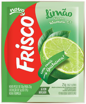 Refresco Em Pó Frisco Limão 25gr