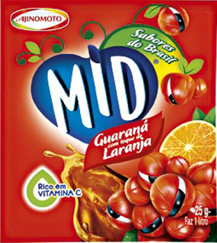 REFRESCO MID GUARANA LARANJA 25G