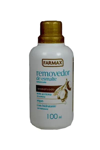 REMOVEDOR ESMALTE FARMAX S/ACETONA ARGAN100ML