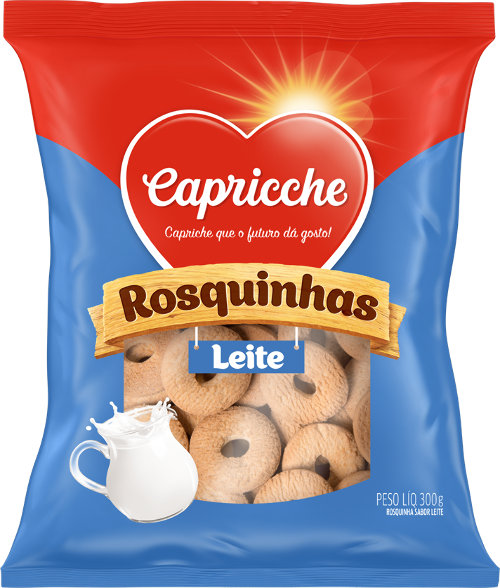 ROSQUINHA LEITE CAPRICCHE 300G