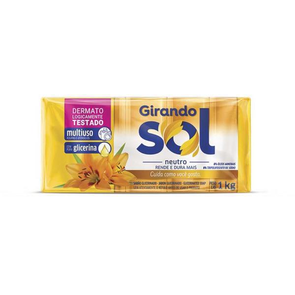 SABÃO BARRA GIRANDO SOL 200G C/5 GLICERINADO