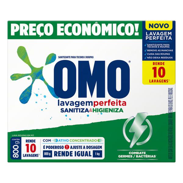 SABAO EM PO OMO LP SANITIZA E HIGIENIZA  800G