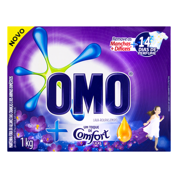 SABAO EM PO OMO TOQUE CONFORT LILAS 1KG