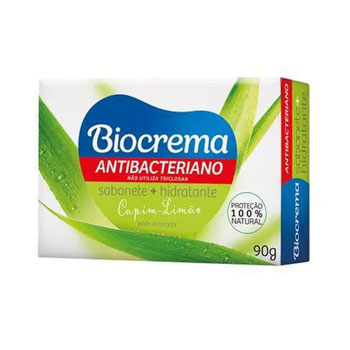 SABONETE BIOCREMA ANTIBACTERIANO CAPIM LIMAO 90G