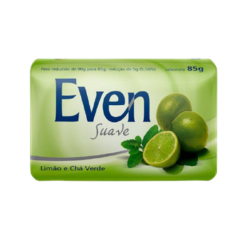 SABONETE EVEN SUAVE ALOE LIMAO/CHA VERDE 85G