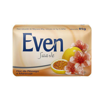 SABONETE EVEN SUAVE PESSEGO/MARACUJA 85G