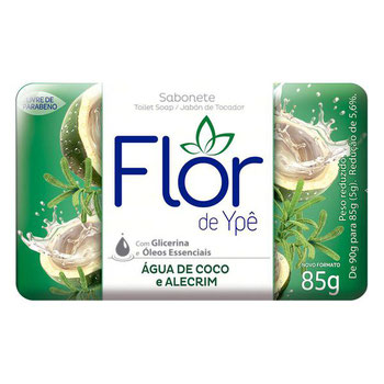SABONETE FLOR DE YPE SV AGUA D COCO ALEC 85G