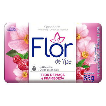 SABONETE FLOR DE YPE SV MACA E FRAMBOESA 85G