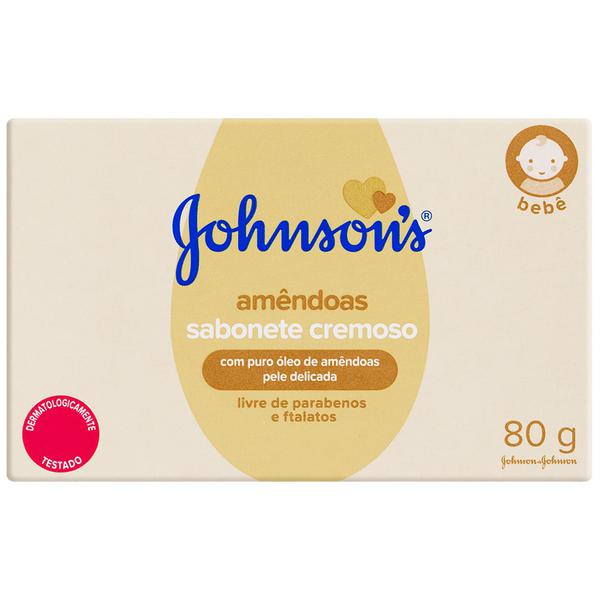 SABONETE JOHNSONS BABY OLEO AMENDOAS 80G