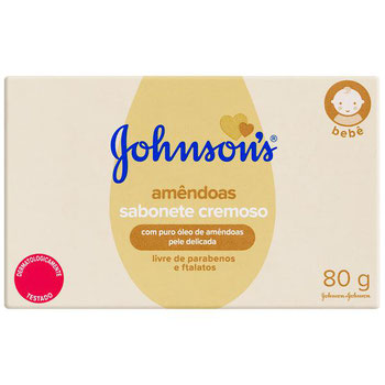 SABONETE JOHNSONS BABY OLEO AMENDOAS 80G
