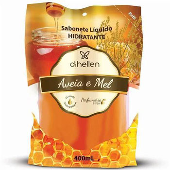 SABONETE LÍQUIDO DIHELLEN 400ML AVEIA MEL