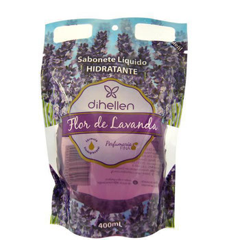 SABONETE LÍQUIDO DIHELLEN 400ML FLOR LAVANDA