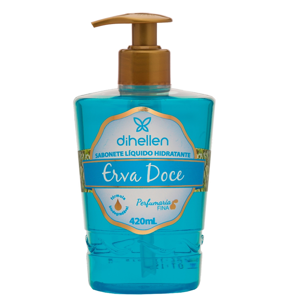 SABONETE LÍQUIDO DIHELLEN 420ML ERVA DOCE