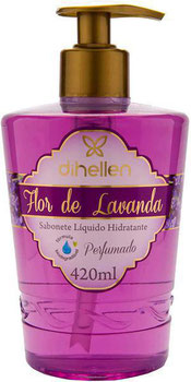 SABONETE LÍQUIDO DIHELLEN 420ML FLOR LAVANDA