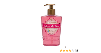 SABONETE LÍQUIDO DIHELLEN 420ML PÉTALAS ROSAS