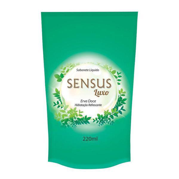 SABONETE LÍQUIDO SENSUS 440ML REFIL ERVA DOCE