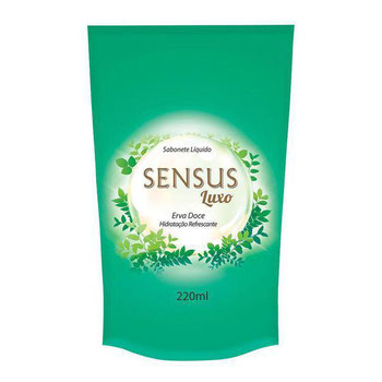 SABONETE LÍQUIDO SENSUS 440ML REFIL ERVA DOCE
