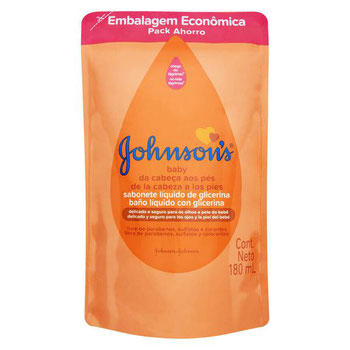 SABONETE LIQ JOHNSONS BABY DA CABECA AOS PES 180ML