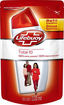 SABONETE LIQ LIFEBUOY REFIL TOTAL 220ML