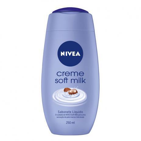 SABONETE LIQ NIVEA  CREME SOFT MILK 250ML