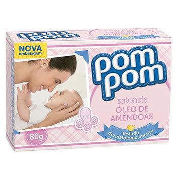 SABONETE POMPOM OLEO AMENDOAS 80G