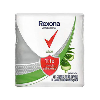 SABONETE REXONA ANTIBACTERIANO ALOE 84G