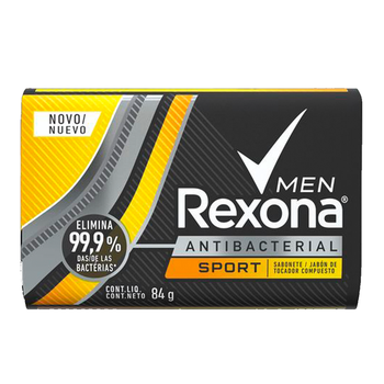 Sabonete Em Barra Antibacterial Sport Rexona Men Caixa 84gr