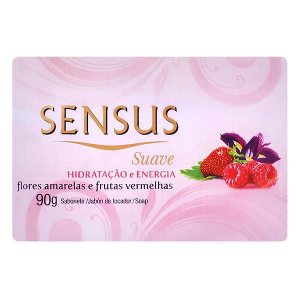 SABONETE SENSUS SUAVE FLOR AMAR/VERM 90G