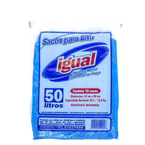 SACO LIXO IGUAL 50L 10UND