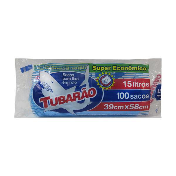 SACO LIXO TUBARAO 15L C/100UND RL
