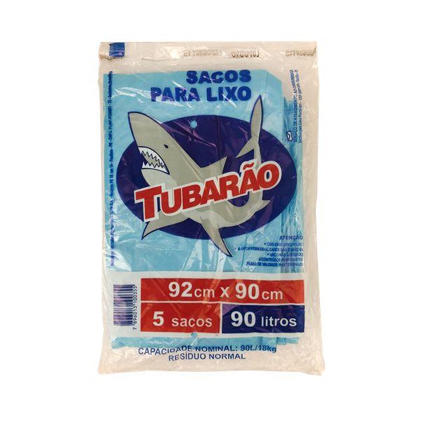 SACO TUBARAO LIXO 92CMX90CM 90L