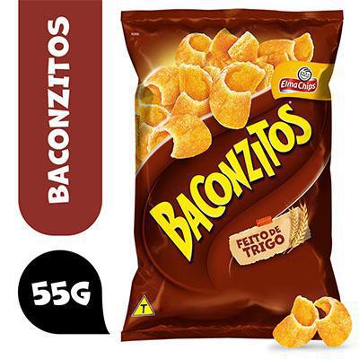 Salgadinho De Trigo Bacon Elma Chips Baconzitos Pacote 51gr