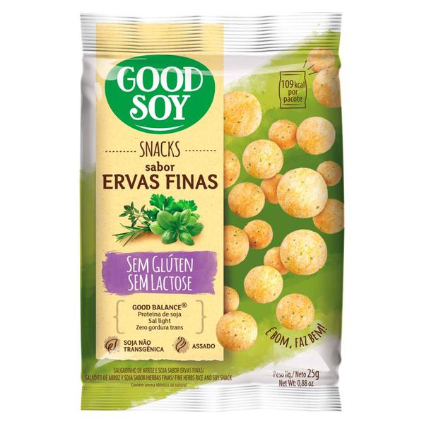 SALGADINHO SNACK ERVAS FINAS GOOD SOY 25G