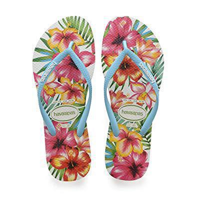 SAND HAVAIANA SLIM HIBISC BRANCO 35/36
