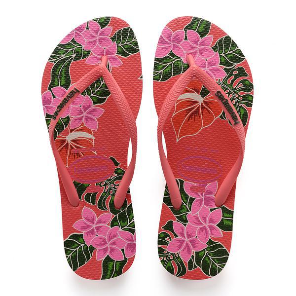 SAND HAVAIANAS SLIM FLORAL CORALNEW 37/8