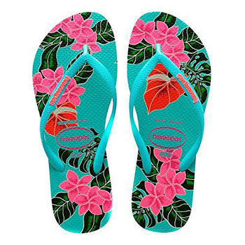 SAND HAVAIANAS SLIM FLORAL ICE BLUE 35/6
