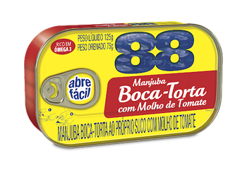 SARDINHA 88 BOCA TORTA TOMATE 125G