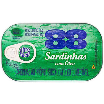 SARDINHA 88 OLEO 125G