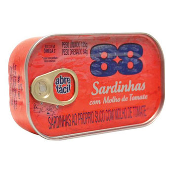 SARDINHA 88 TOMATE 125G